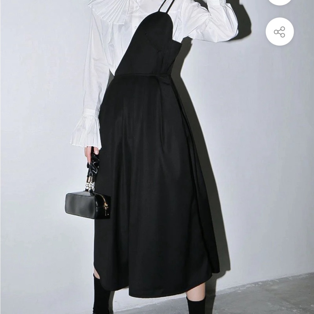 Marigold shadows MIRAI PLEATED ONE SHOULDER DRESS OS